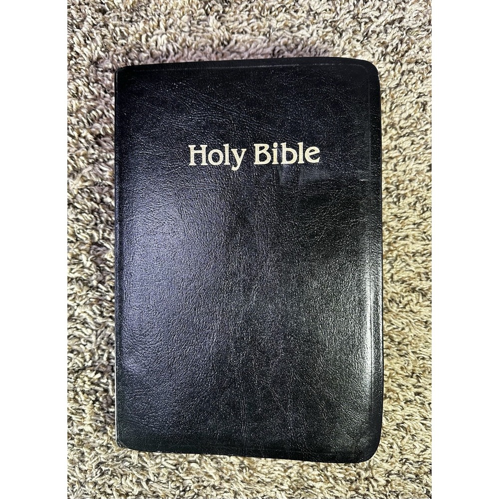 Holy Bible Nelson 433 Genuine Leather KJV Giant Printed References Red Print